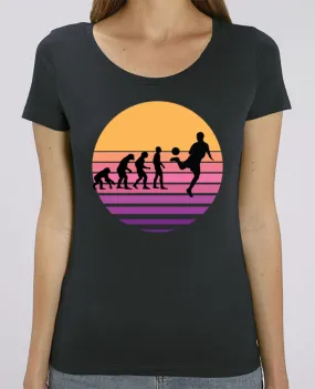 T-shirt Femme Evolution de l'homme FOOTBALL par Cheerocki